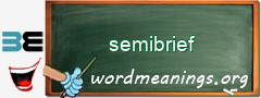 WordMeaning blackboard for semibrief